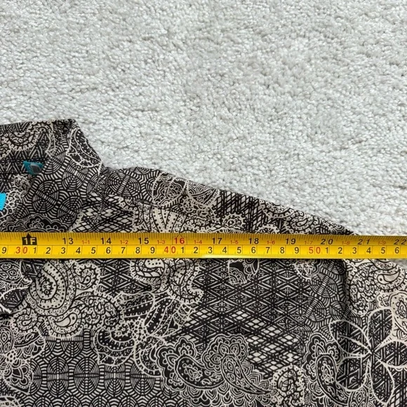 Tori Richard Men Chocolate Paisley Short Sleeve Shirt Sz XL - Picture 6 of 8